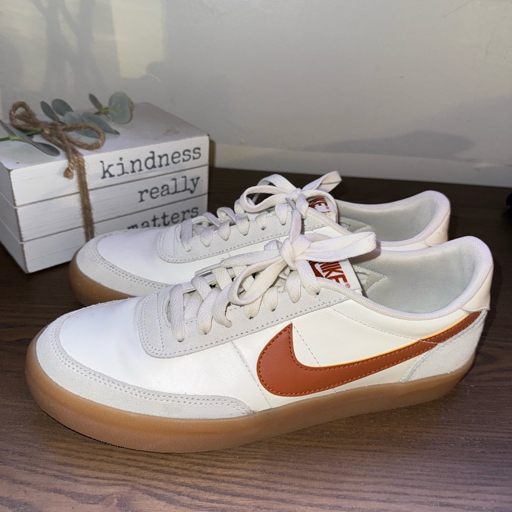 Nike White and Brown Sneakers